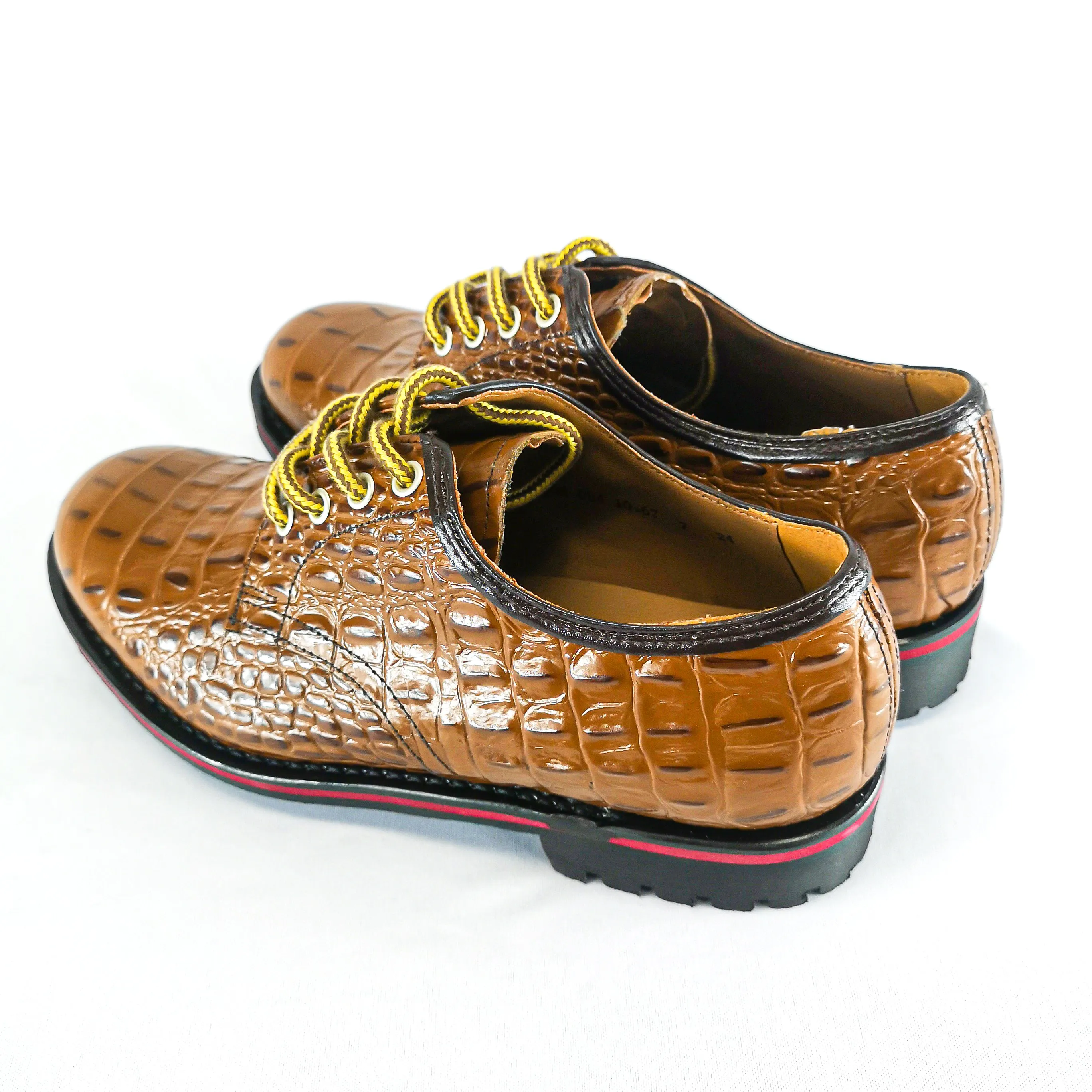 Ranger Leather Tan Brown Croc  Shoe