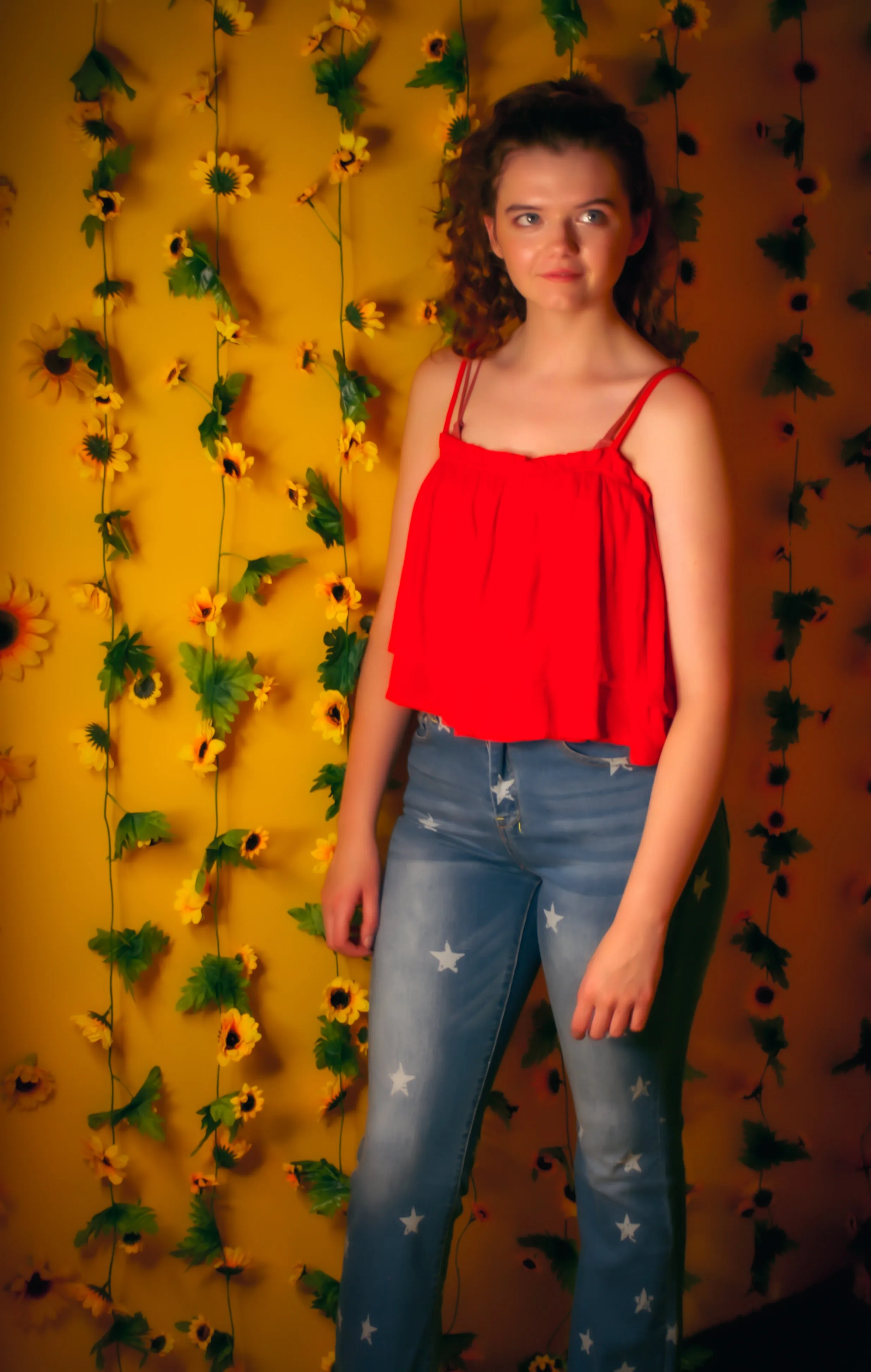 Red Layer Crop Tank
