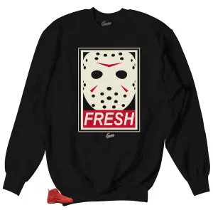 Retro 12 Gym Red Fresh to Death Sweater