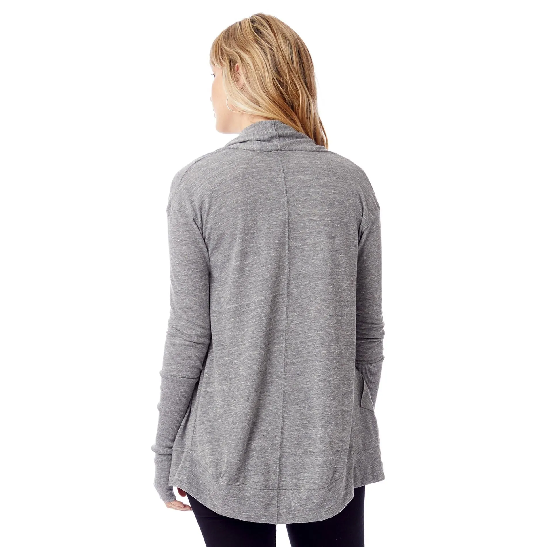 Rib Sleeve Eco-Jersey Wrap (Grey)