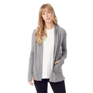 Rib Sleeve Eco-Jersey Wrap (Grey)