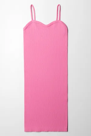 Seamless Strappy Dress Pink