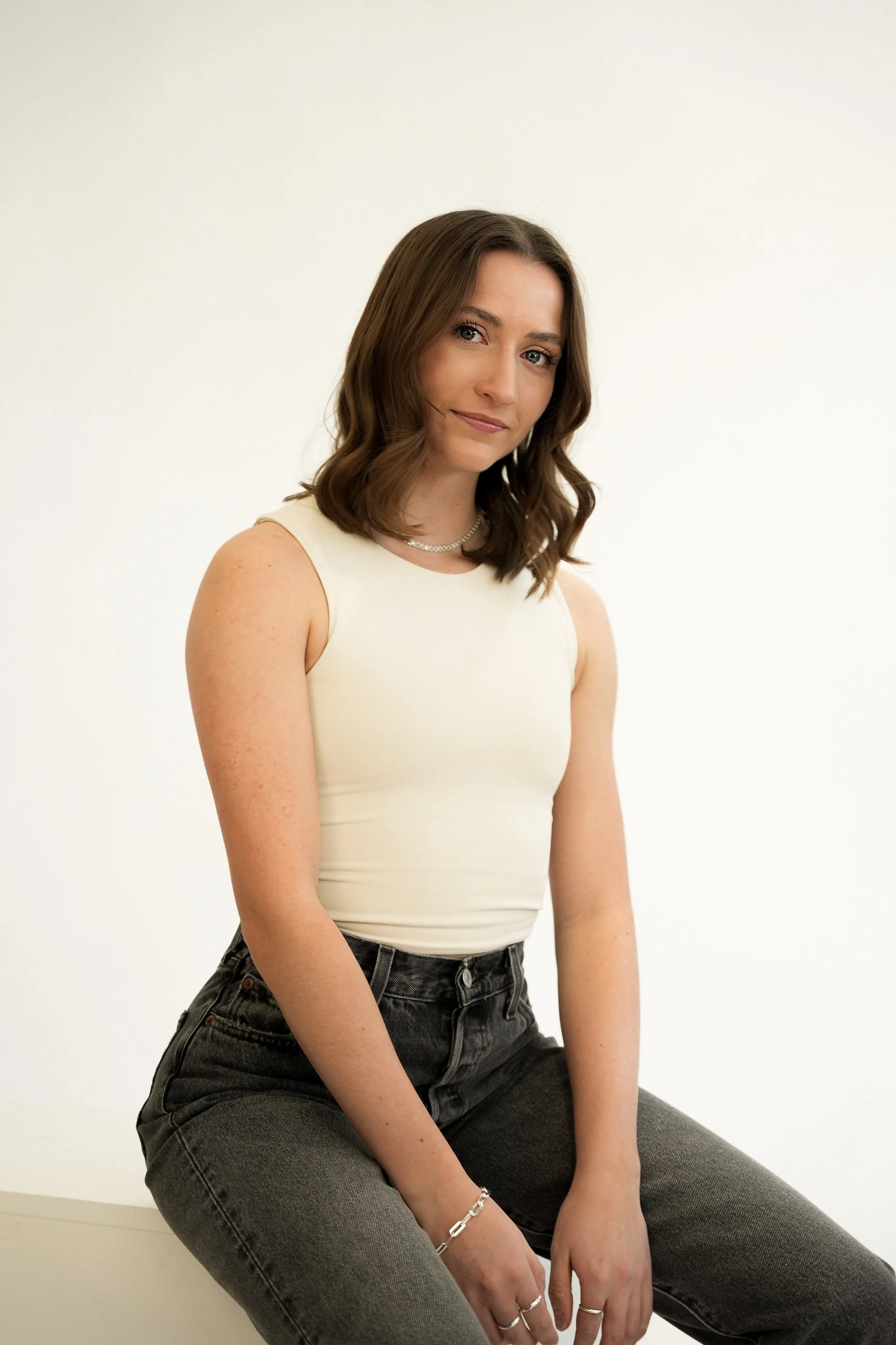 Second Skin Roxanna Crew Shell | Champagne