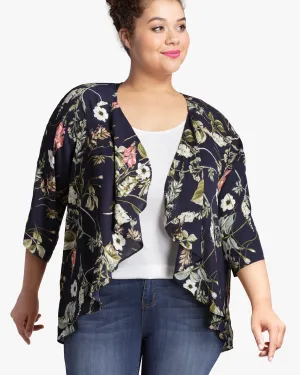 Selena Kimono | Navy / Forest Green