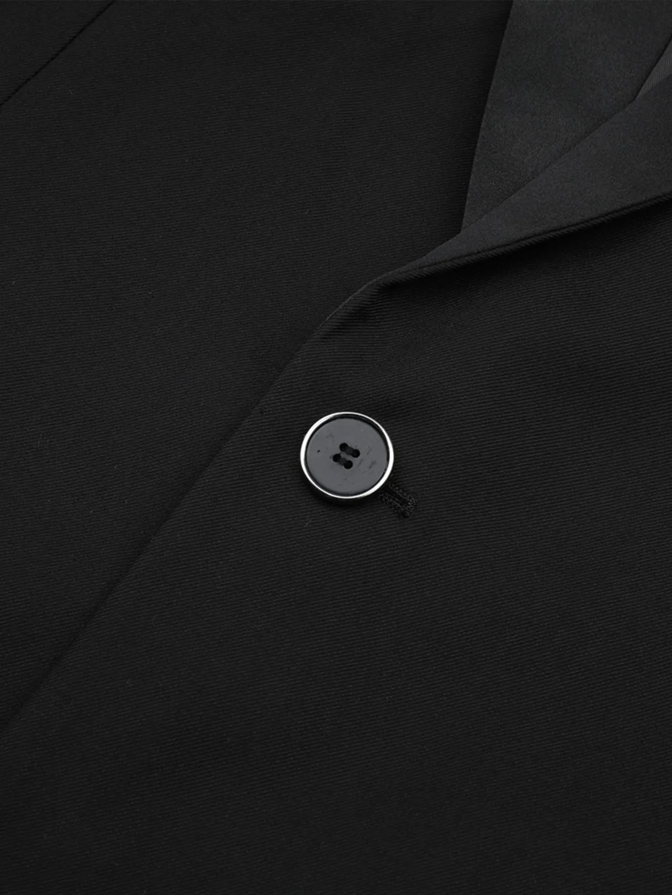 Shawl Collar Single Button Single Breasted Blazer