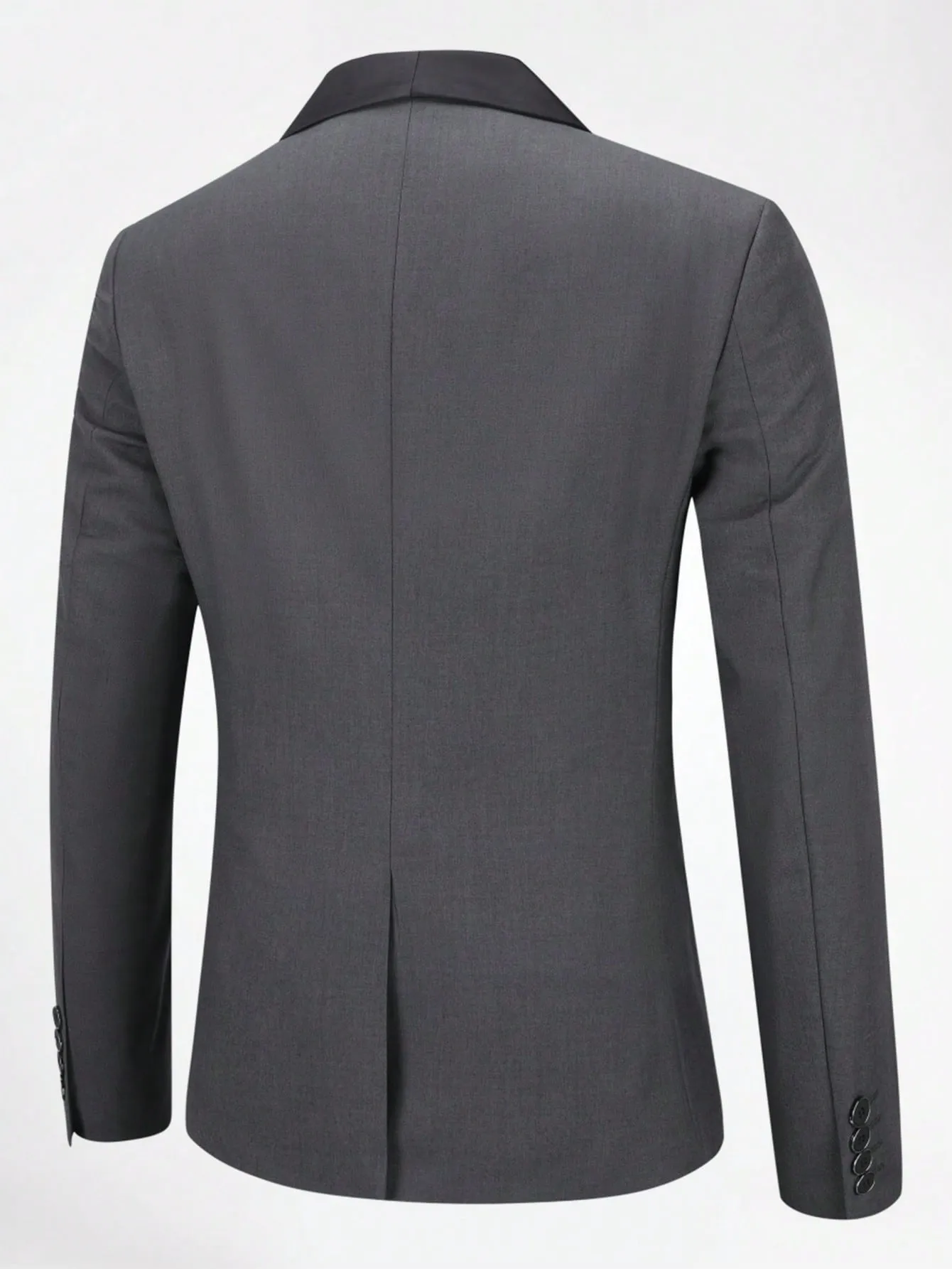 Shawl Collar Single Button Single Breasted Blazer