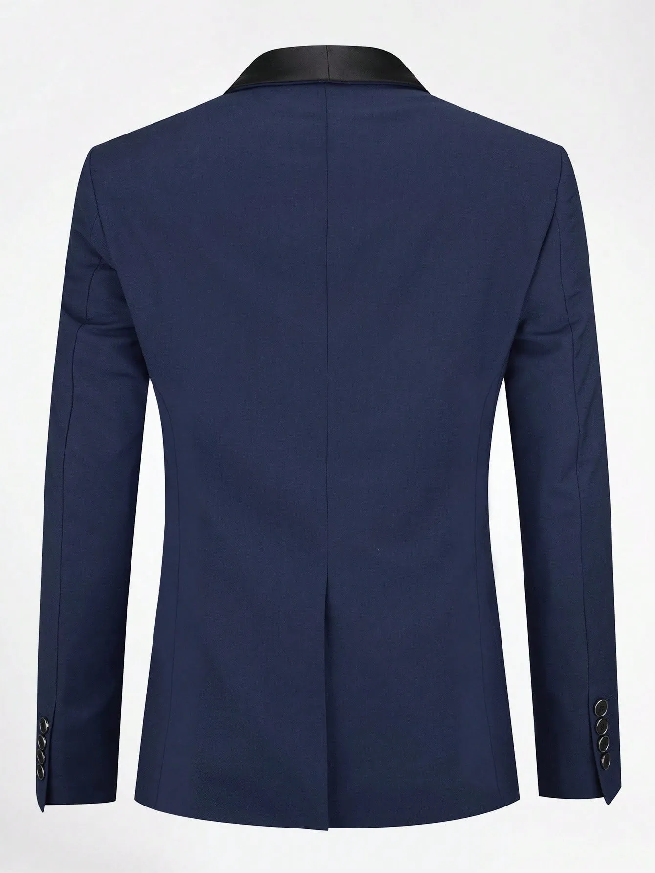 Shawl Collar Single Button Single Breasted Blazer