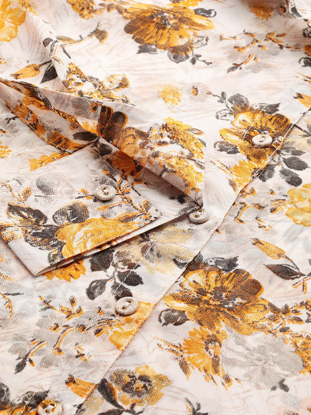 Slenor Women Floral Opaque Printed Casual Shirt