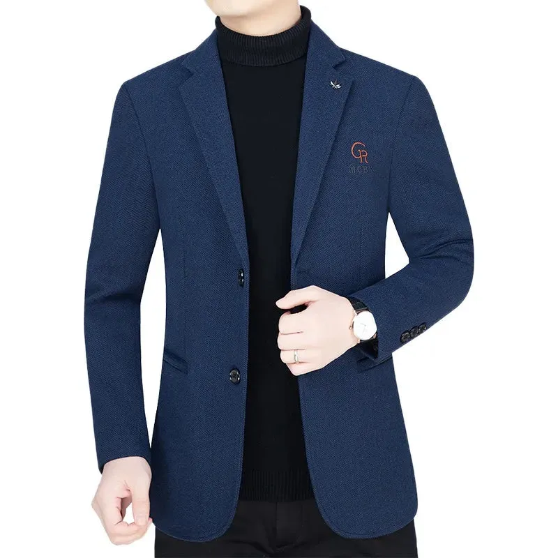 Slim Fit Single Breasted Business Casual Blazer