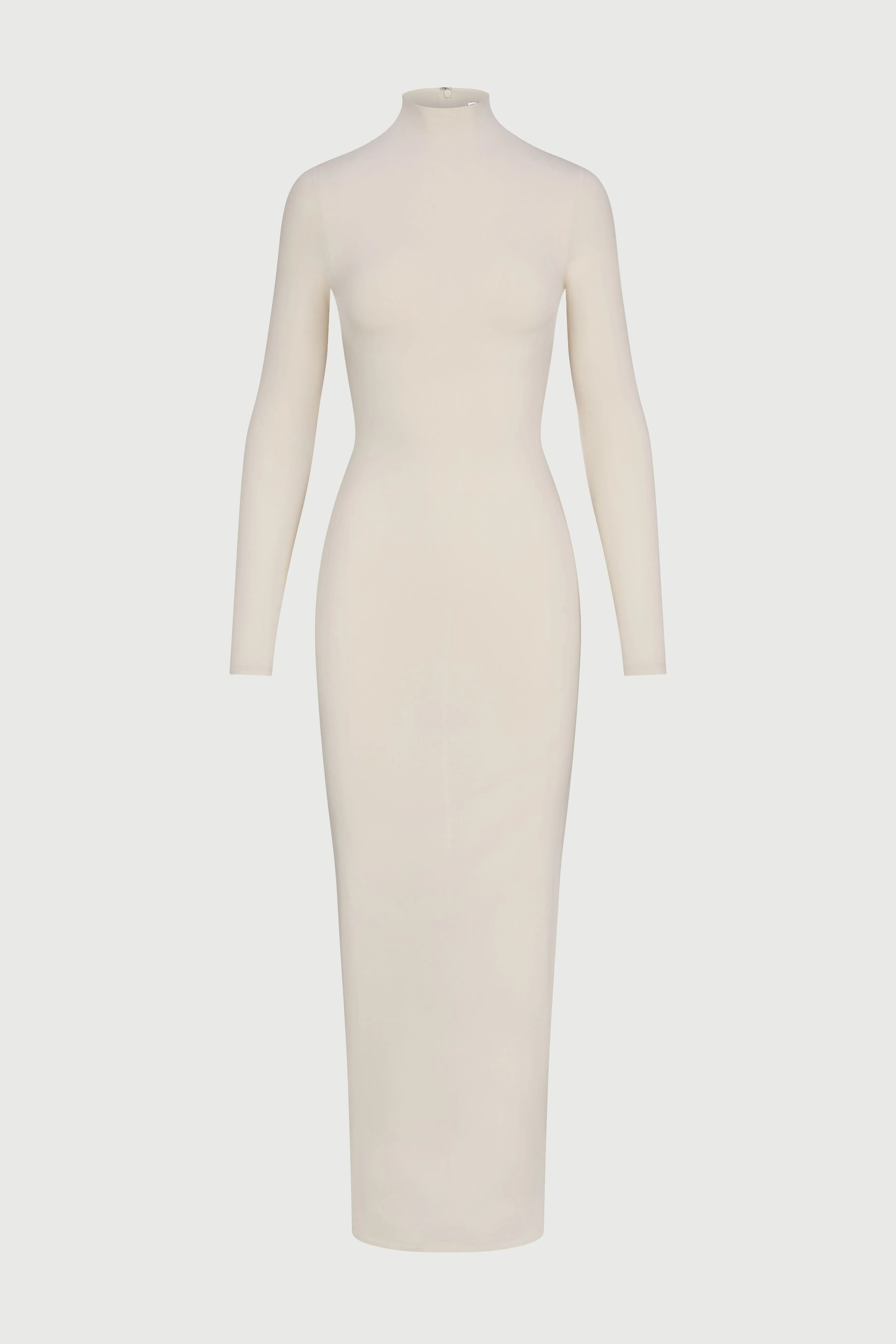 Smooth Mock Neck Maxi Dress