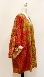 Solutions Open Kimono Jacket Provides Versatility (Brick)