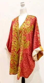 Solutions Open Kimono Jacket Provides Versatility (Brick)