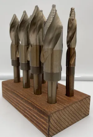 STILETTO SILVER & DEMING COBALT STEP TIP DRILL BIT - 8pc SET 9/16" - 1"