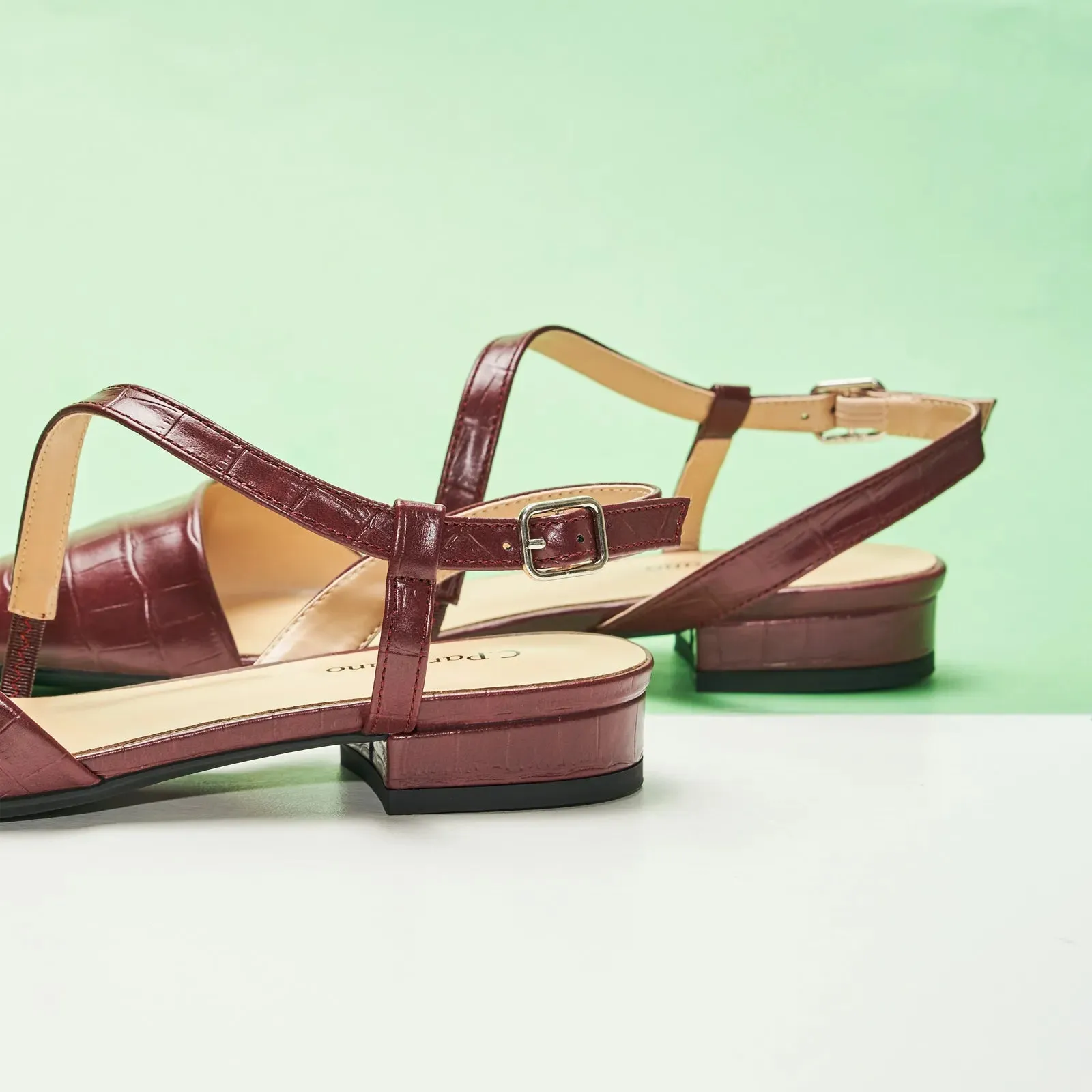 Strap-Around Slingback Flats (Freya)
