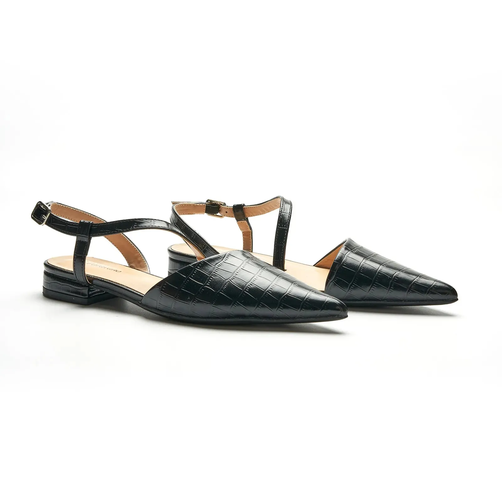Strap-Around Slingback Flats (Freya)