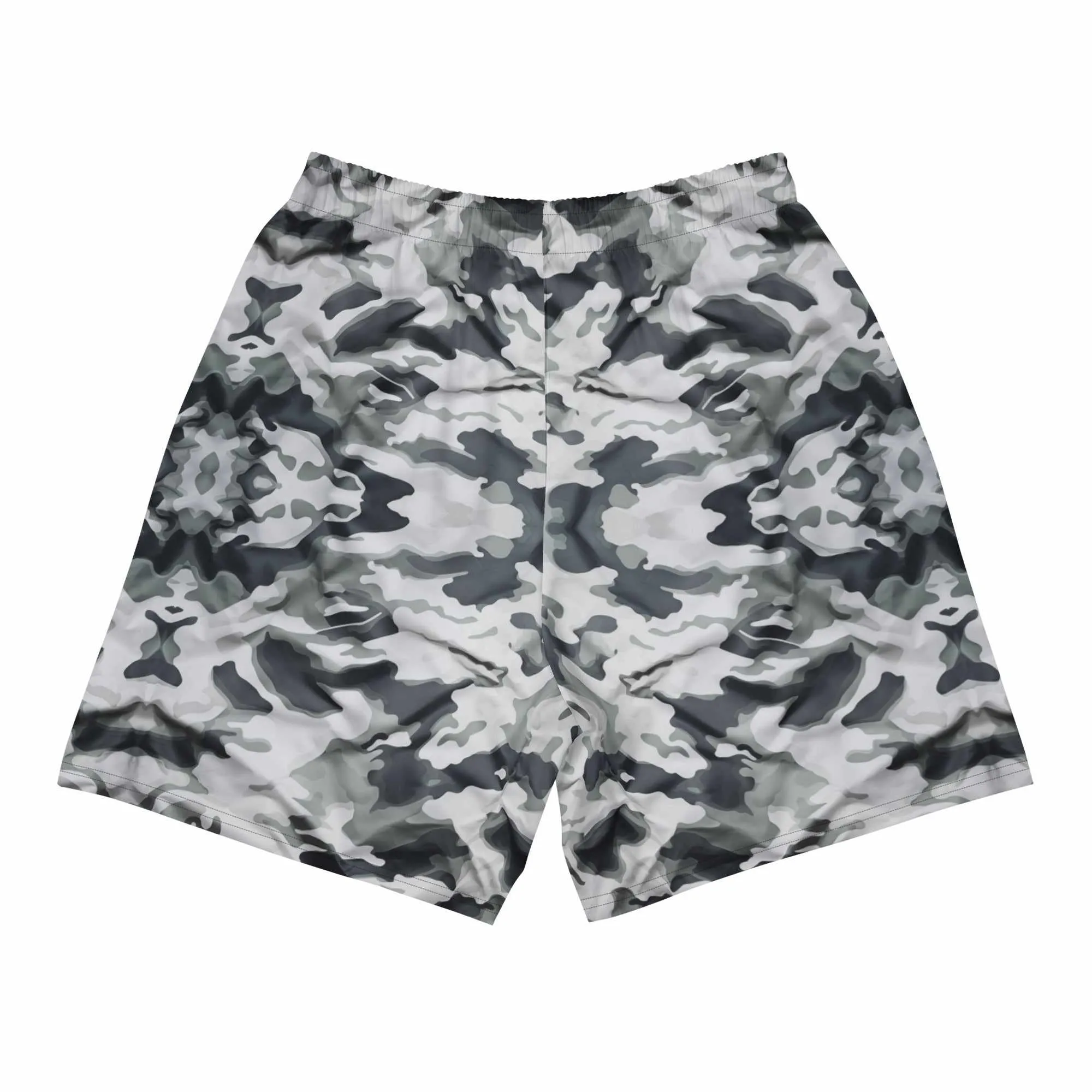 Tactical Camouflage Active Training Workout Shorts (Arctic White)