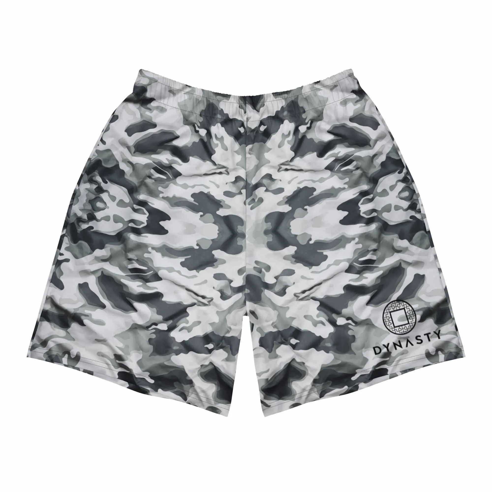 Tactical Camouflage Active Training Workout Shorts (Arctic White)