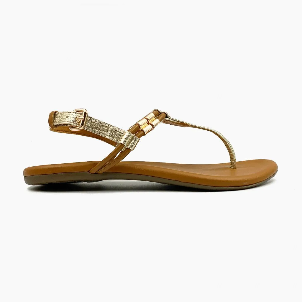 Textured T Bar Sandals