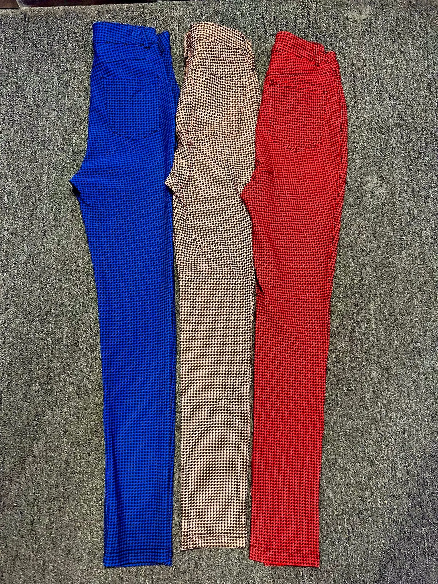 The LARISSA Houndstooth Pants (Royal Blue)