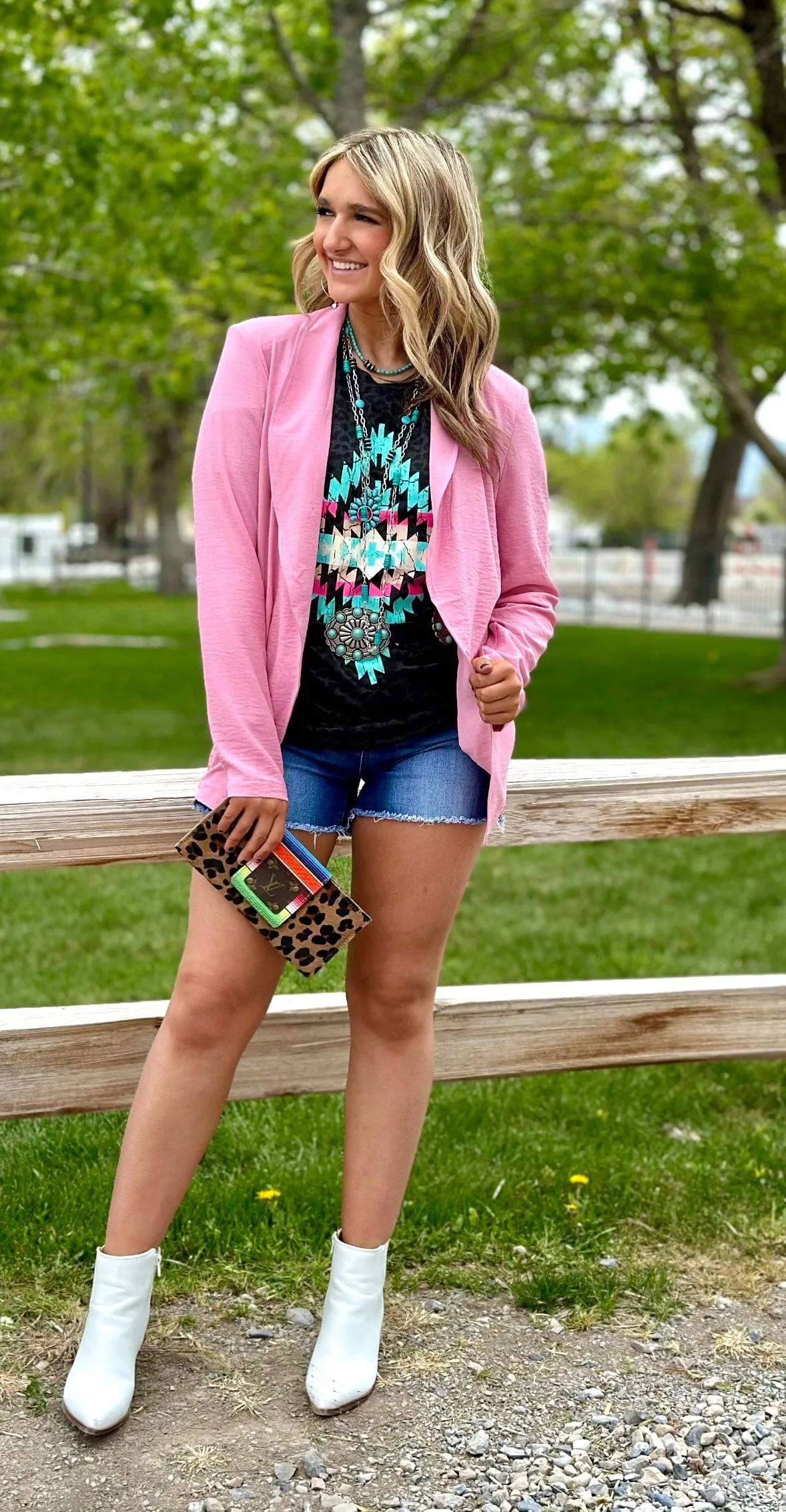The Spring South of Pink Blazer