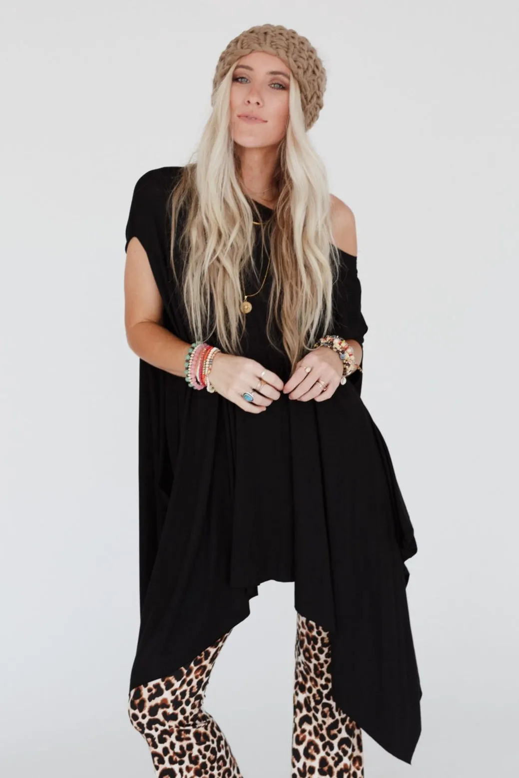 The Wren Tunic - Black