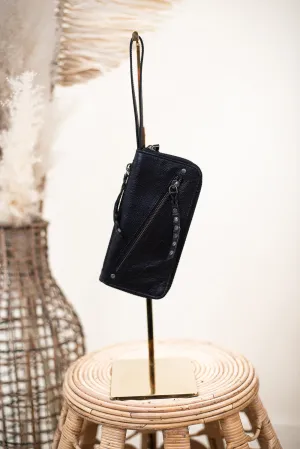 Tuscon Studded Wallet , Black