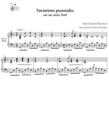 Variations Pastorales sur un vieux Noel - Digital Download