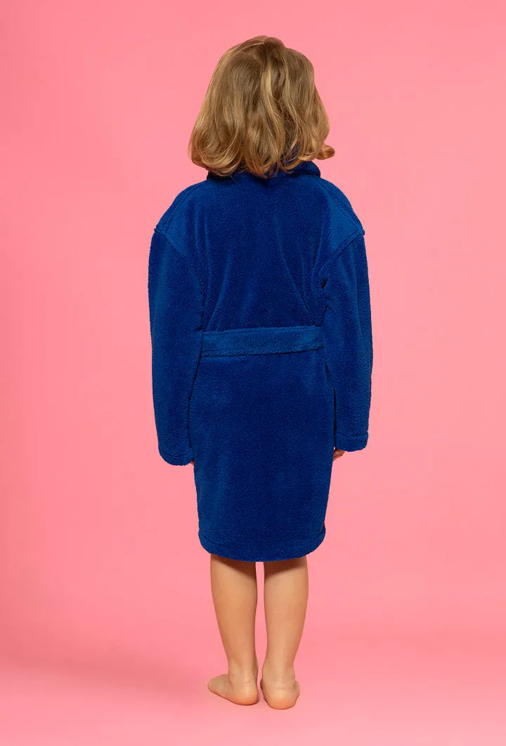 Velvety Soft Fleece Royal Blue Robes for Boys