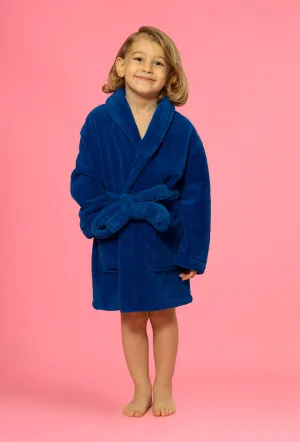 Velvety Soft Fleece Royal Blue Robes for Boys