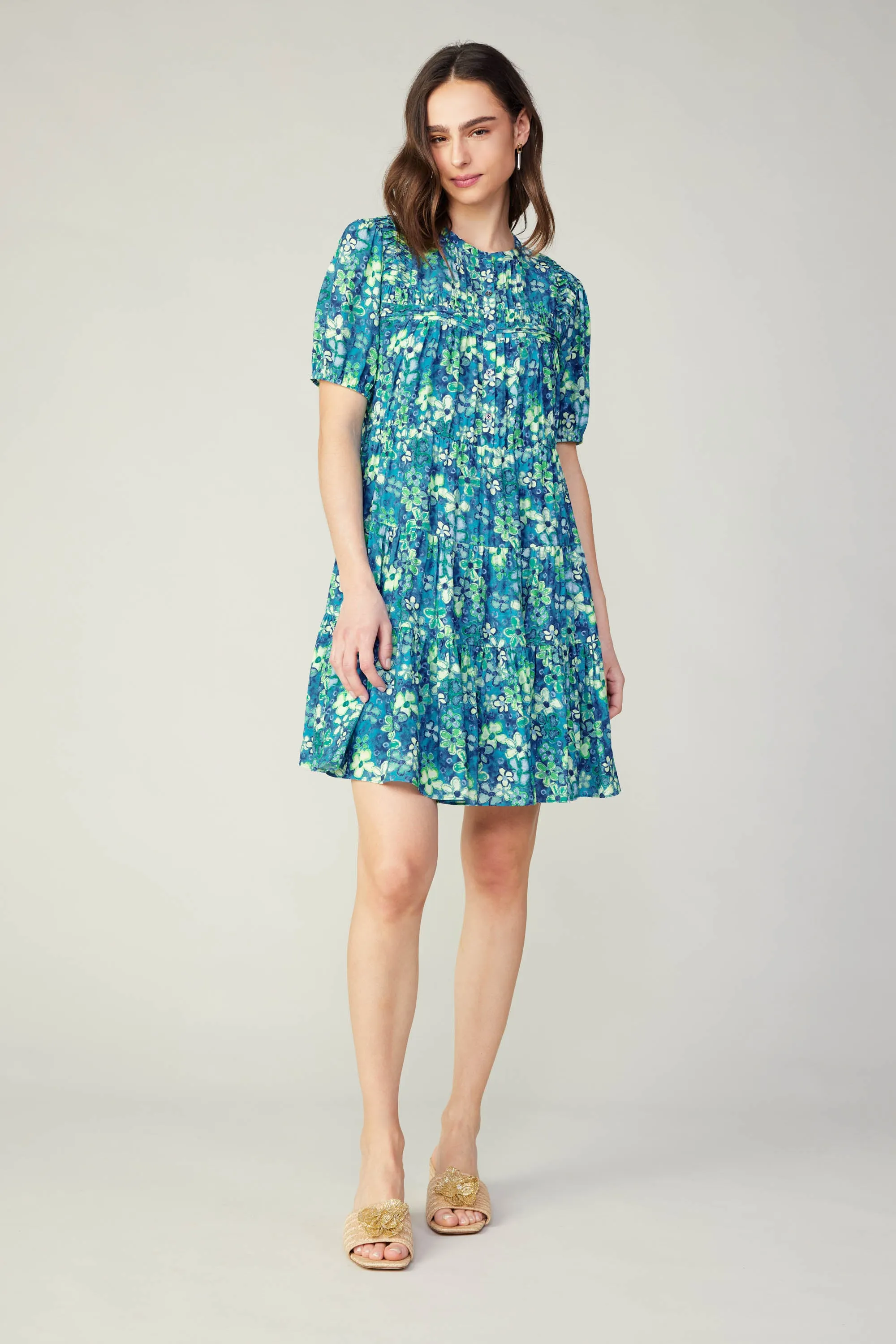 Watercolor Floral Mini Dress