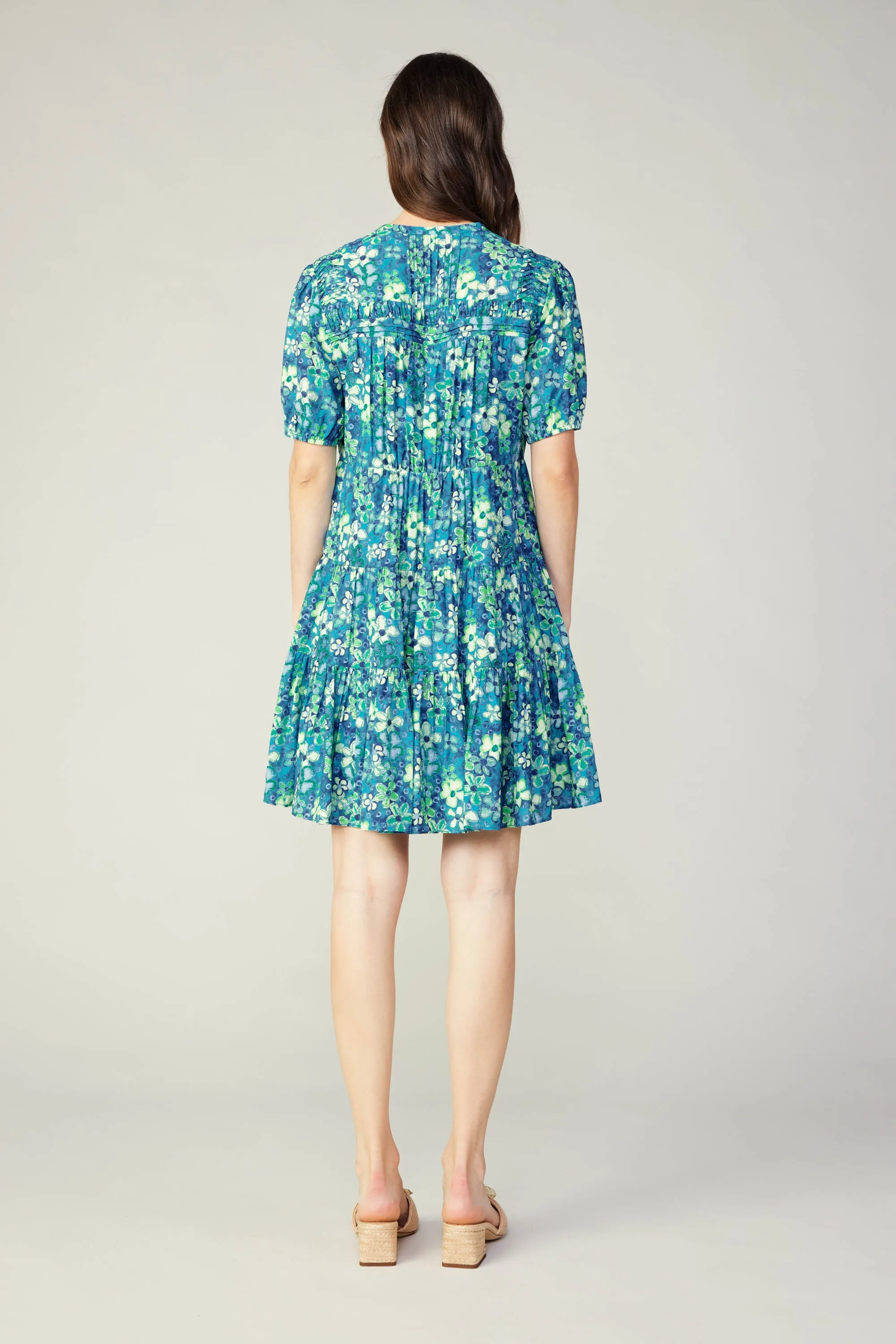 Watercolor Floral Mini Dress