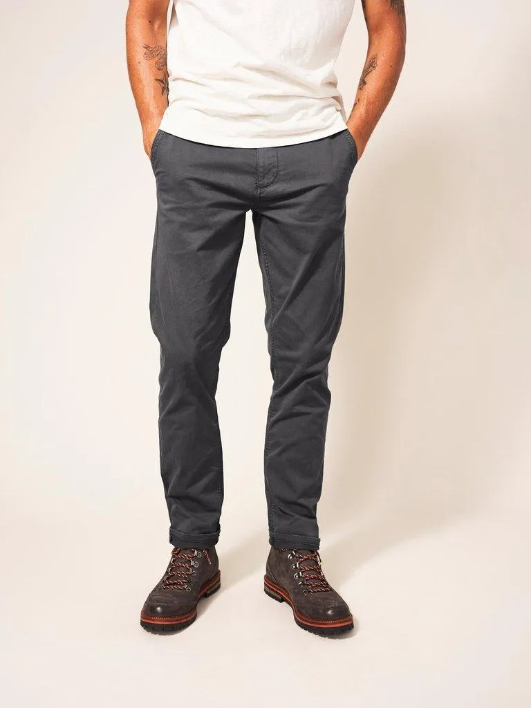 WHITE STUFF <BR>
Sutton Organic Chino <BR>
Dark Navy or Dark Grey <BR>