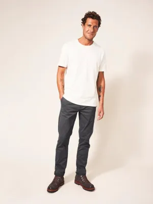 WHITE STUFF <BR>
Sutton Organic Chino <BR>
Dark Navy or Dark Grey <BR>