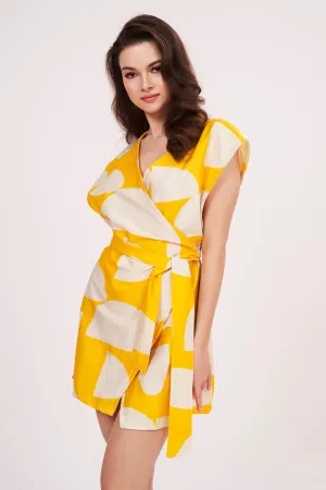 Yellow Playful Print Dress